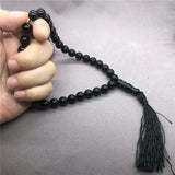 Natural Gray Agate Beads Diy Muslim Rosary