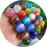 Colorful Cat's Eye Stone Bracelet Men Women Jewelry Beads Bangles