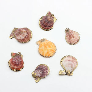 Colorful Cowrie Shell Conch Charms Beads 10pcs/lot DIY Boho Jewelry Making