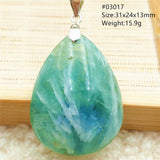 Colorful Fluorite Feather Quartz Pendant Necklace AAAAA