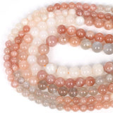 Colorful Moonstone Stone Beads for Jewelry Making 6/8/10mm