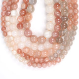 Colorful Moonstone Stone Beads for Jewelry Making 6/8/10mm