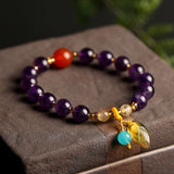 Colorful Amethyst & Agate Bracelet for Women