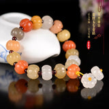 Colorful Jade Bracelet Women Fine Jewelry Bangle Chinese Jades Stone Bracelets