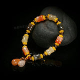 Natural Colorful Jade Bracelet Women Fine Jewelry Jades Stone Bangle
