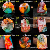 Colorful Jade Dragon Pixiu Fish Pendant Necklace Charm