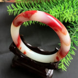 Colorful Jade Hand-carved Round Bar Bracelet Boutique Jewelry Men and Women