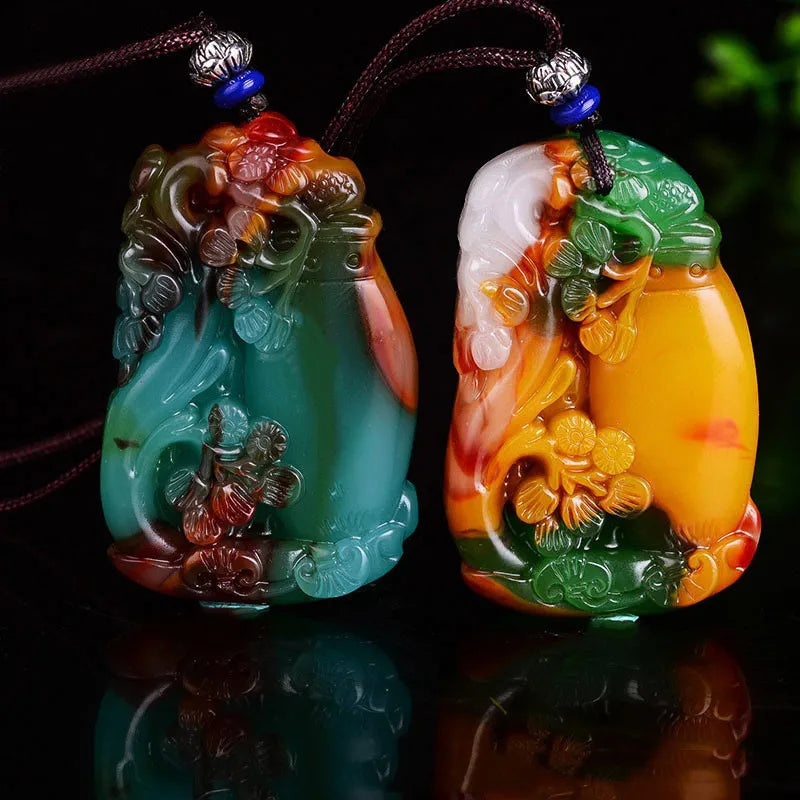 Colorful Jade Vase Pendants - Safe for Men and Women