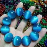 Natural Colorful Opal 20mm Bead Bracelet - Men's and Women's