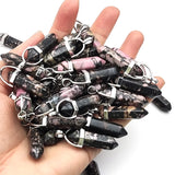 Colorful Pink Stone Crystal Pendant for Jewelry Making