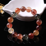 Colorful Rutilated Quartz Bracelet 8-13mm AAAAA