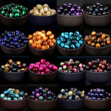 Colorful Tiger Eye Agates Stone Beads Round Spacer Beads 4-12mm