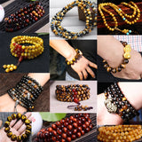 Colorful Tiger Eye Agates Stone Beads Round Spacer Beads 4-12mm
