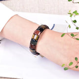 Colorful Tiger Eye Bracelet Bangle Jewelry 14x10mm Beads