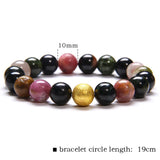 Colorful Tourmaline Bracelet Amazonite Rose Quartz Charm Bracelets