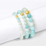 Colorful Tourmaline Bracelet Amazonite Rose Quartz Charm Bracelets