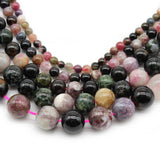 Colorful Tourmaline Stone Beads for Jewelry Making 15Inches