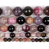 Colorful Tourmaline Stone Round Spacer Beads 4/6/8/10/12mm DIY Bracelet