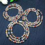 Colorful hair beads multi-circle elastic bracelet