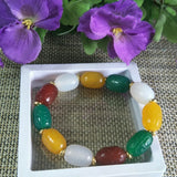 Agate Fret Buckle Bead Jade Bracelet Lucky Amulet Fine Jewelry