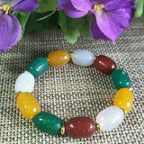 Agate Fret Buckle Bead Jade Bracelet Lucky Amulet Fine Jewelry