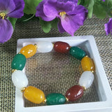 Agate Fret Buckle Bead Jade Bracelet Lucky Amulet Fine Jewelry