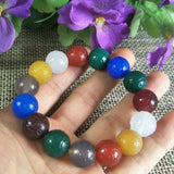 Agate Fret Round Bead Jade Bracelet Jewellery Lucky Exorcise Evil Spirits