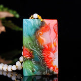 Jade Dragon Pixiu Pendant Necklace for Men and Women