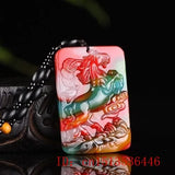 Natural Colour Jade Horse Pendant Necklace Charm Jewellery Accessories