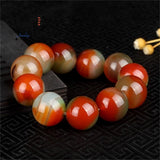 Natural Agate Lucky Beads Bracelet Retro Fine Jewelry