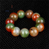 Natural Agate Lucky Beads Bracelet Retro Fine Jewelry