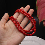 Natural Coral Beaded Red Loose Isolation Beads Jewelry Making Diy