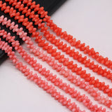 Red Coral Beads Flower Shape Spacer for Jewelry Making DIY