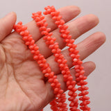 Red Coral Beads Flower Shape Spacer for Jewelry Making DIY