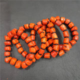 Natural Coral Bracelet for Women with Thick Slice Coral