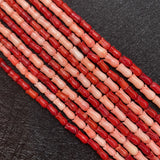 Pink Coral Carved Petunia Beads 4x6mm Flower Shape Charm DIY
