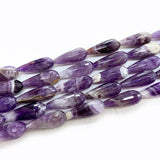 Coral Fessoil Amethyst Stone Beads 15'' Faceted Drop DIY Loose Beads
