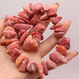 Natural Irregular Shaped Grass Coral Loose Beaded For Jewelry Making