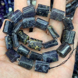 Natural Cordierite Lolite Stone Beads 15'' Rectangle Loose Beads