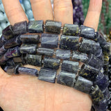 Natural Cordierite Lolite Stone Beads 15'' Rectangle Loose Beads