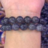 Natural Cordierite Stone Beads 15'' Round DIY Loose Beads