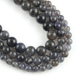 Cordierite Stone Beads Round for Jewelry Making DIY Bracelet