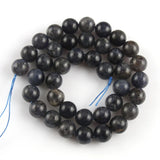 Cordierite Stone Beads Round for Jewelry Making DIY Bracelet