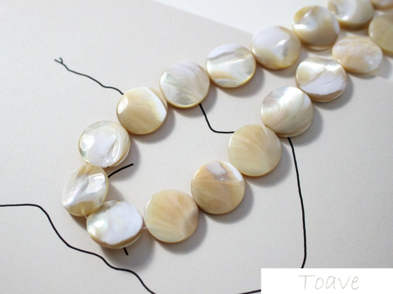 Natural Cotton Shell DIY Earrings Accessories 4 pcs