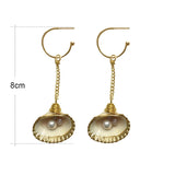 Boho Cowrie Shell Earrings Beach Sea Shell Earings