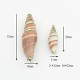 10pcs Natural Cowrie Shells Conch Charms Loose Beads for DIY Bohemia Jewelry