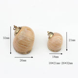 Cowrie Shells Charms Loose Beads 10pcs for DIY Jewelry Making