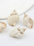 10pcs Cowrie Shells Conch Charms Loose Beads DIY Bohemia Jewelry