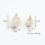 Cowrie Shells Conch Charms Beads 10pcs DIY Boho Jewelry Necklace
