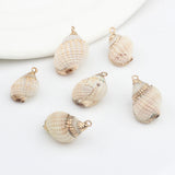 Cowrie Shells Conch Charms Beads 10pcs DIY Boho Jewelry Necklace